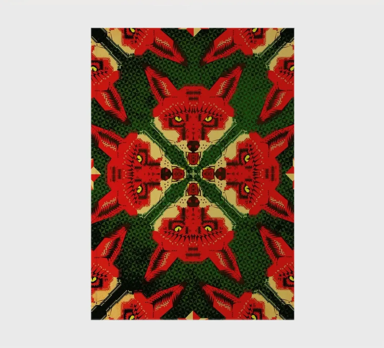 Geometric Fox Pattern diario da Chobopop