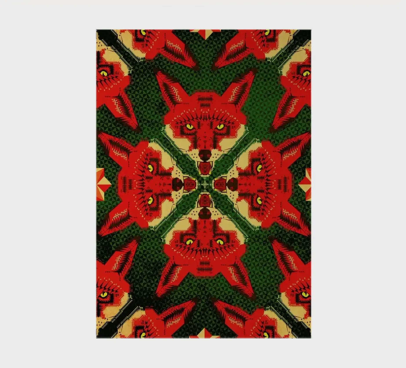 Geometric Fox Pattern carnet de Chobopop