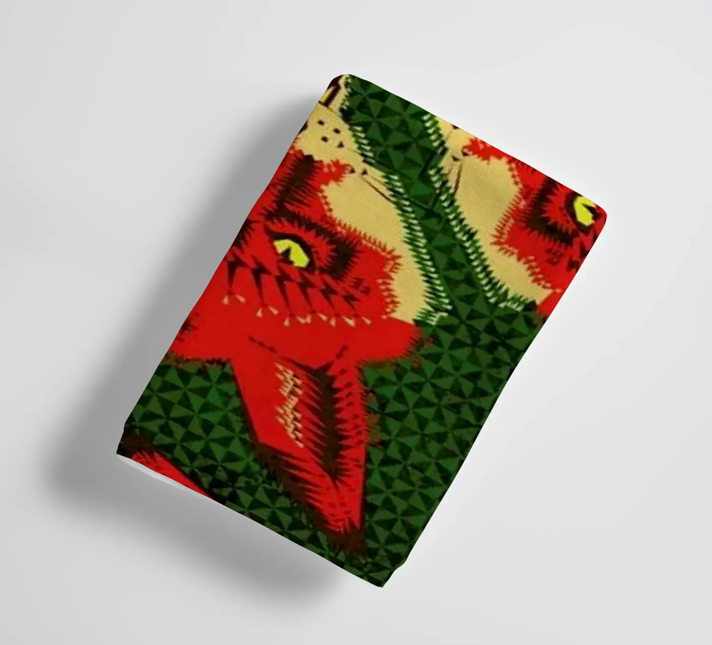Geometric Fox Pattern towel by Chobopop
