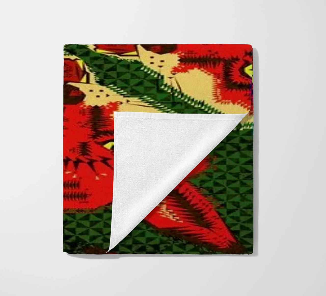 Geometric Fox Pattern toalla de playa de Chobopop
