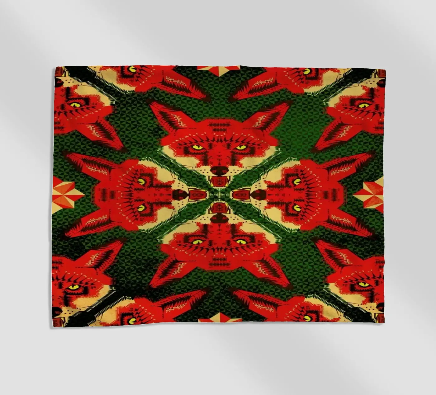 Geometric Fox Pattern serviette de plage de Chobopop