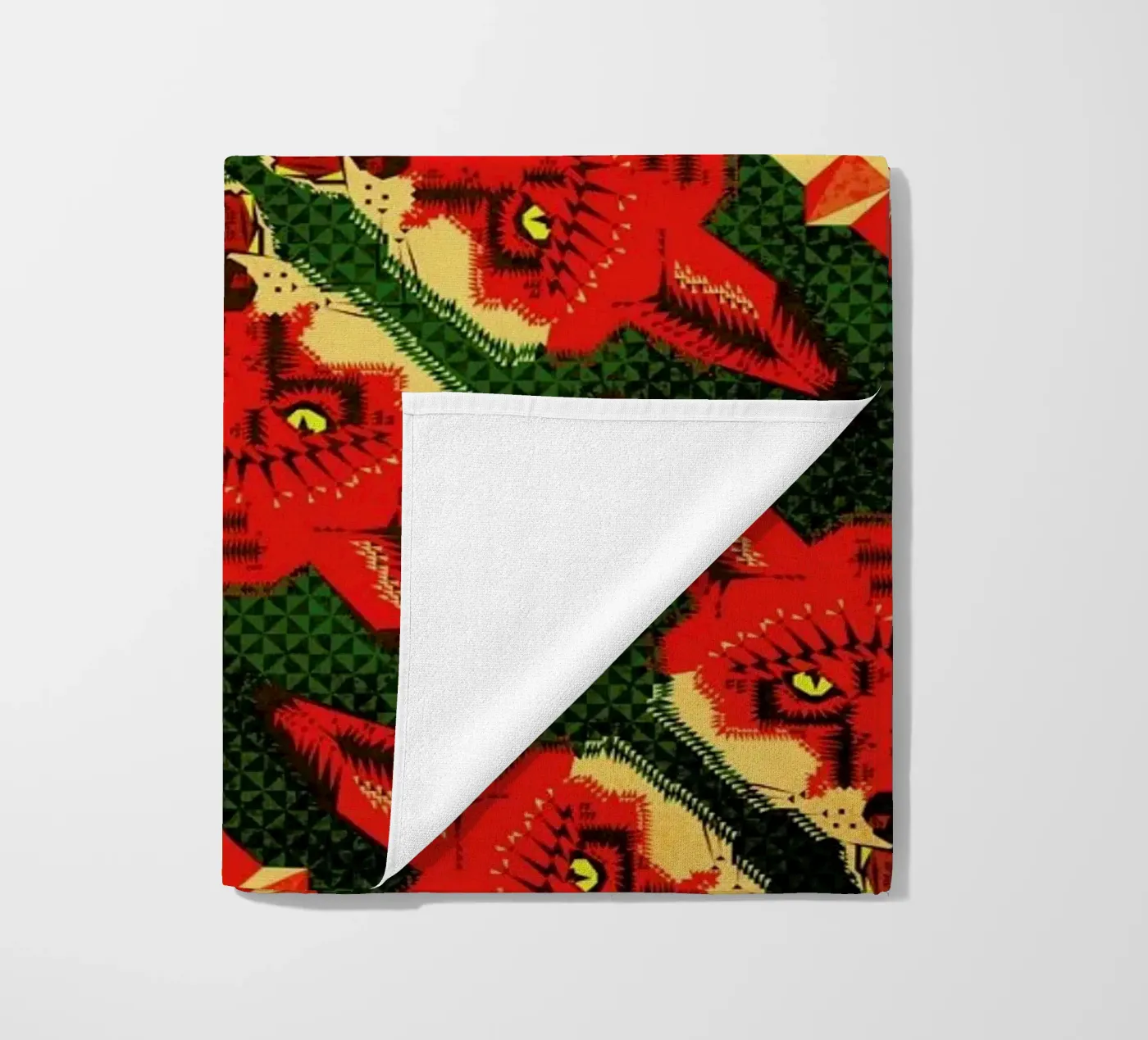 Geometric Fox Pattern serviette de plage de Chobopop
