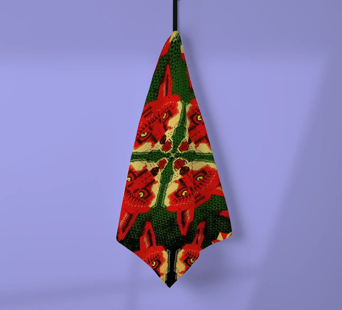 Geometric Fox Pattern theedoek van Chobopop