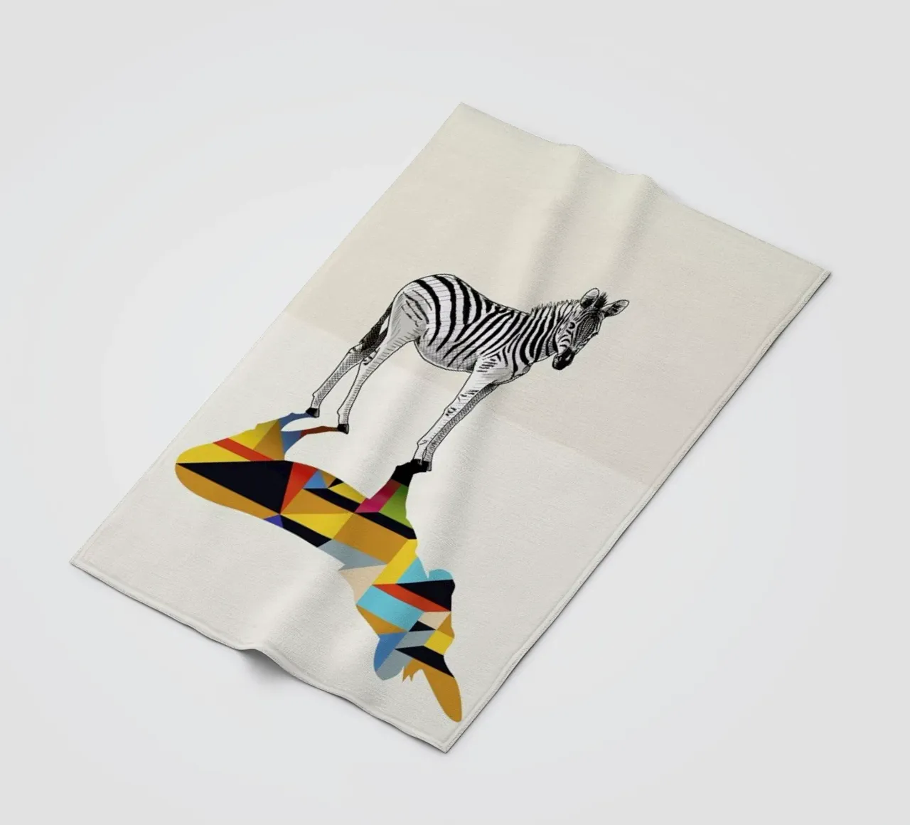 Walking Shadow - Zebra coperta in pile da Jason Ratliff