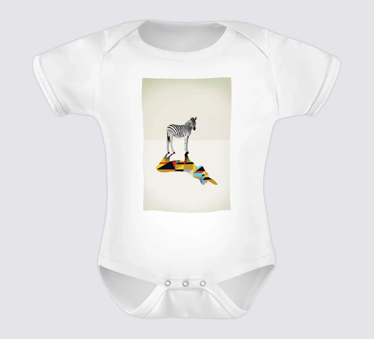 Walking Shadow - Zebra body neonato maniche corte da Jason Ratliff
