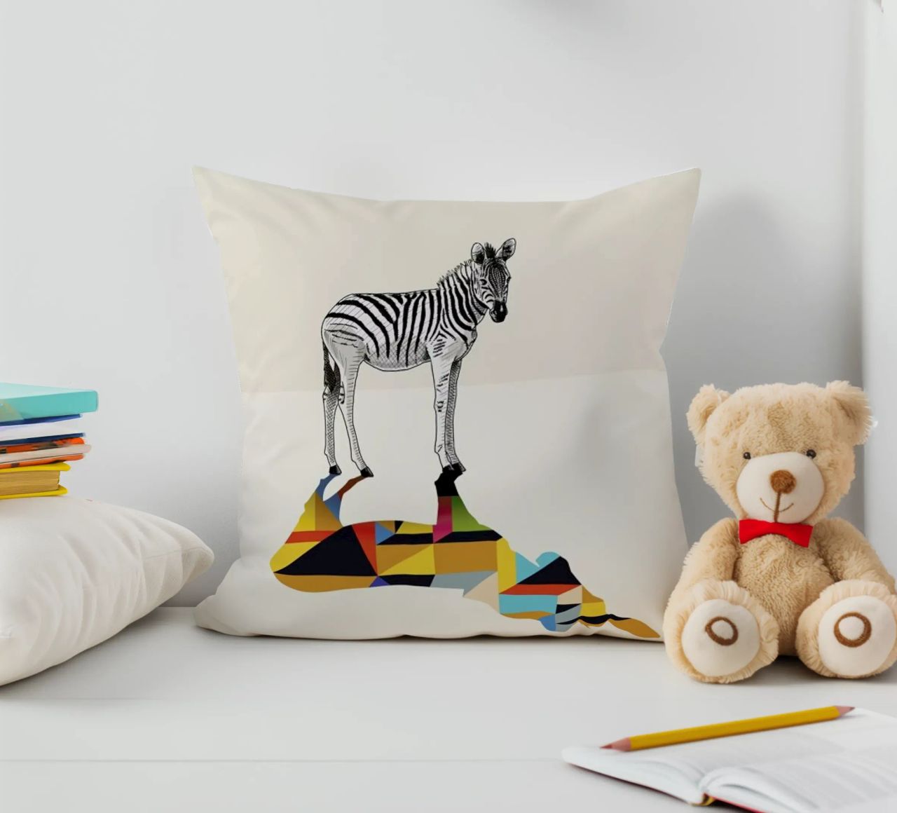 Walking Shadow - Zebra cuscino da Jason Ratliff