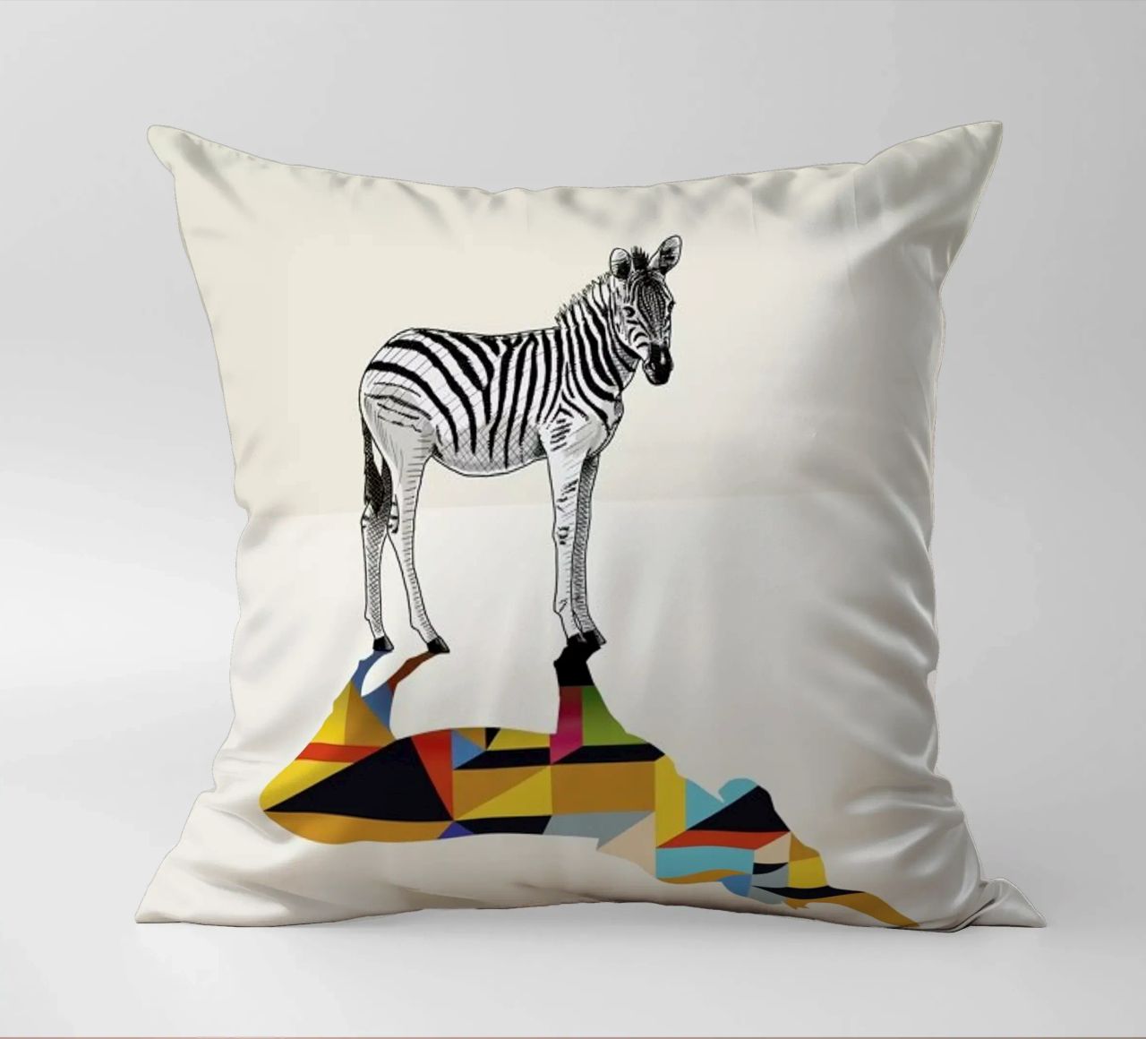 Walking Shadow - Zebra cuscino da Jason Ratliff