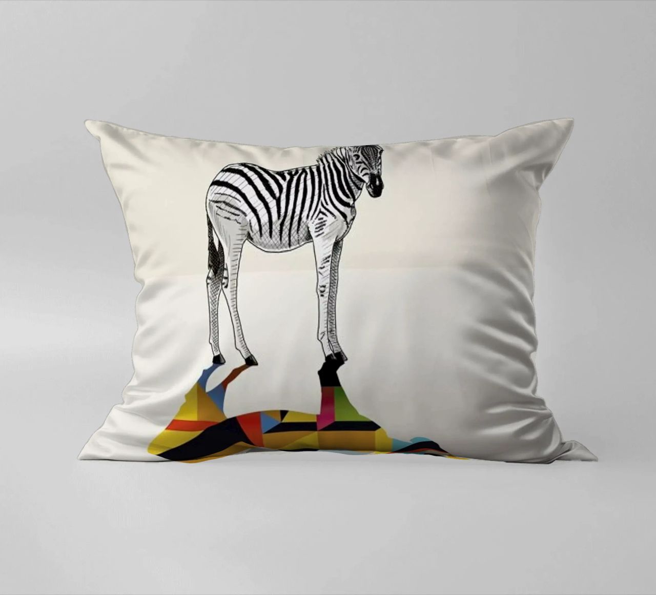 Walking Shadow - Zebra cuscino da Jason Ratliff