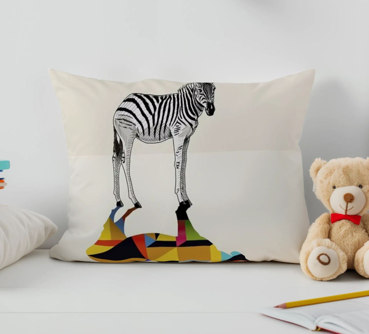 Walking Shadow - Zebra cuscino da Jason Ratliff