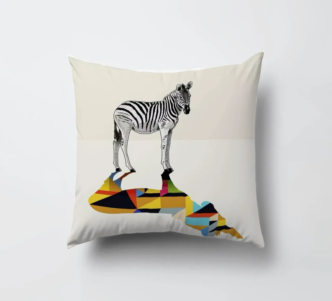 Walking Shadow - Zebra cuscino da Jason Ratliff