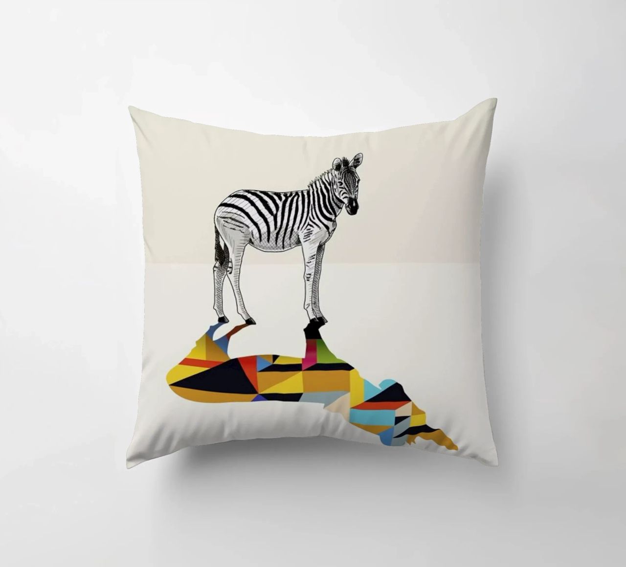 Walking Shadow - Zebra cuscino da Jason Ratliff