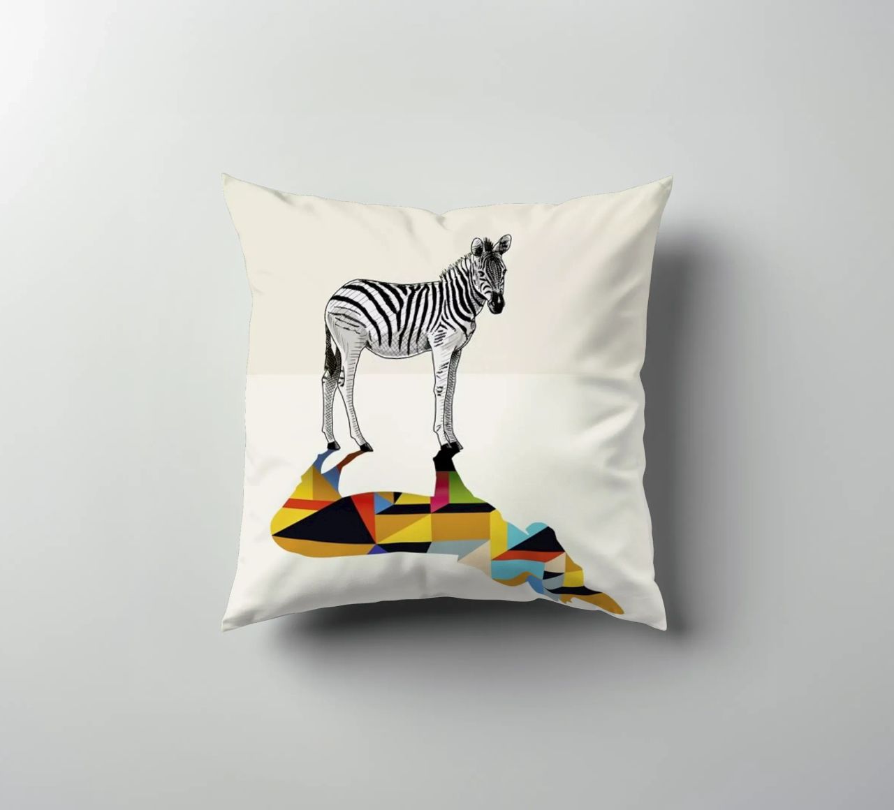 Walking Shadow - Zebra cuscino da Jason Ratliff