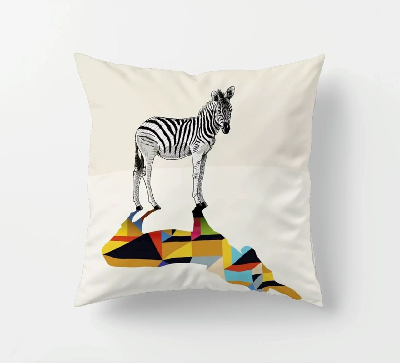 Walking Shadow - Zebra cuscino da Jason Ratliff
