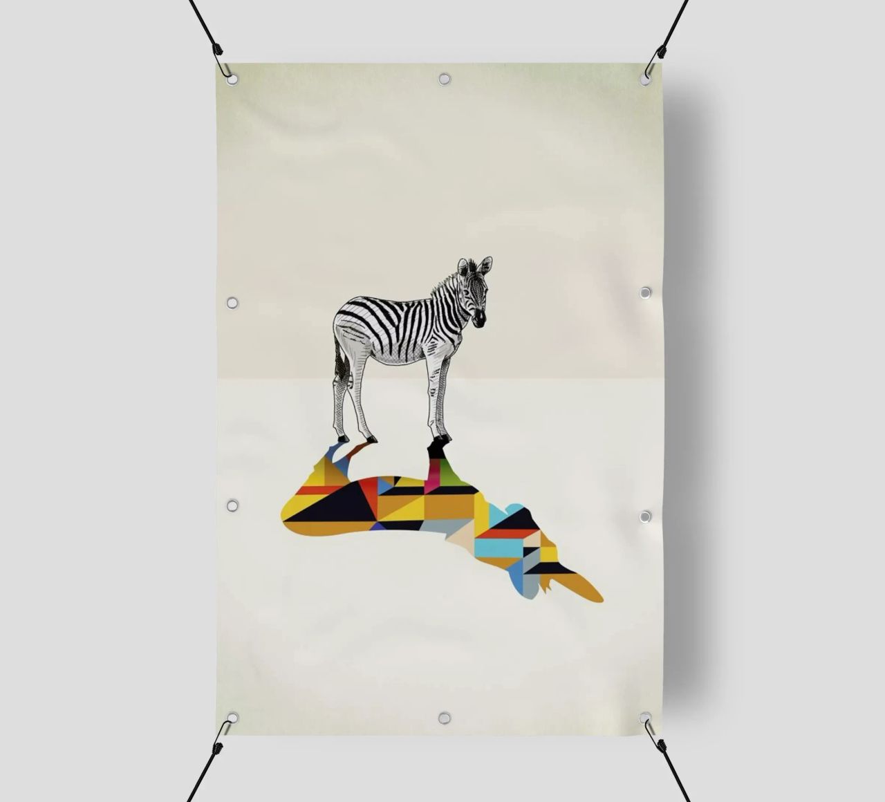 Walking Shadow - Zebra telo in pvc da Jason Ratliff