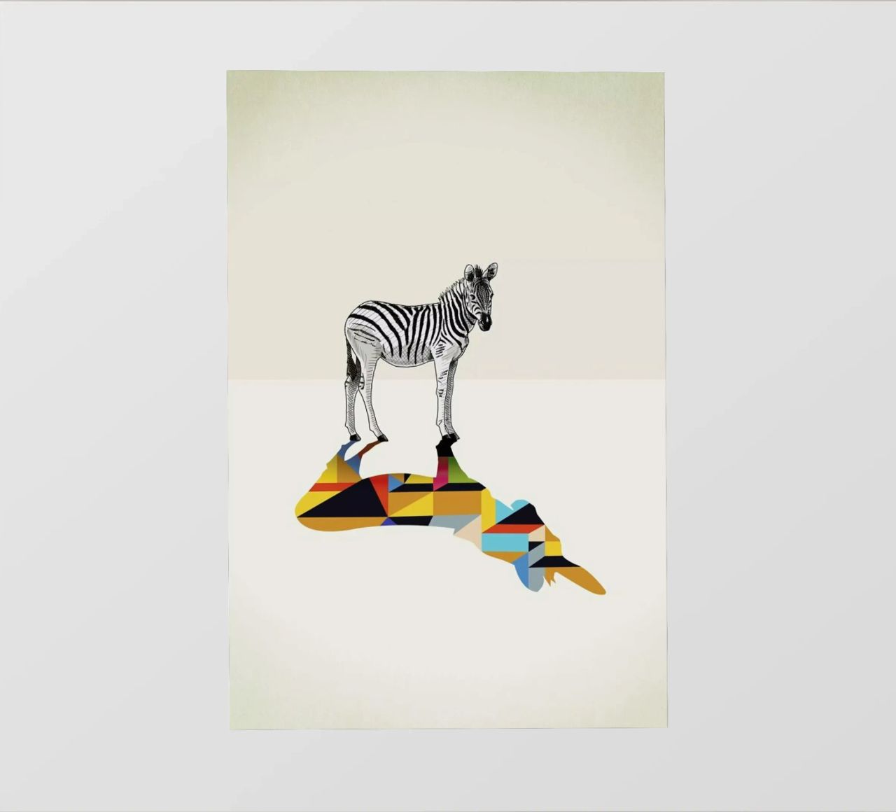 Walking Shadow - Zebra telo in pvc da Jason Ratliff