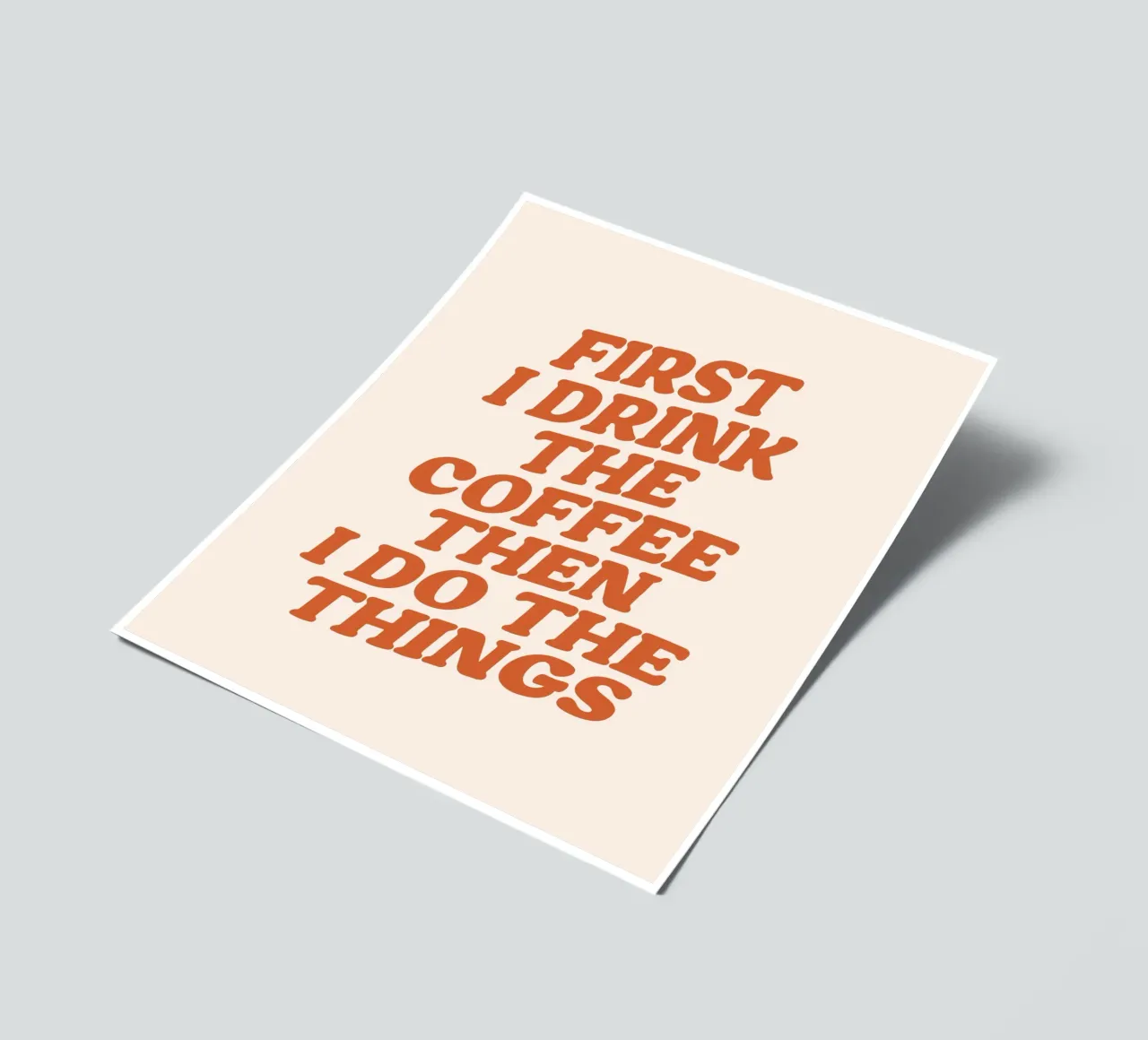 Kaffee erstes Zitat, Cafe, Kaffeeliebhaber Stickerbogen von pdigitalprints