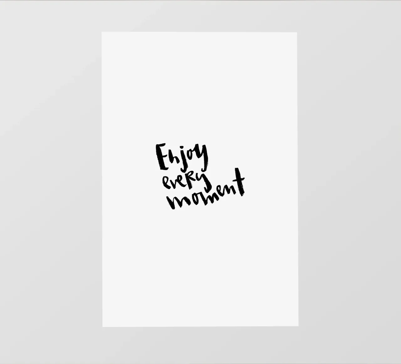 Enjoy Every Moment telo in pvc da Brushmeetspaper