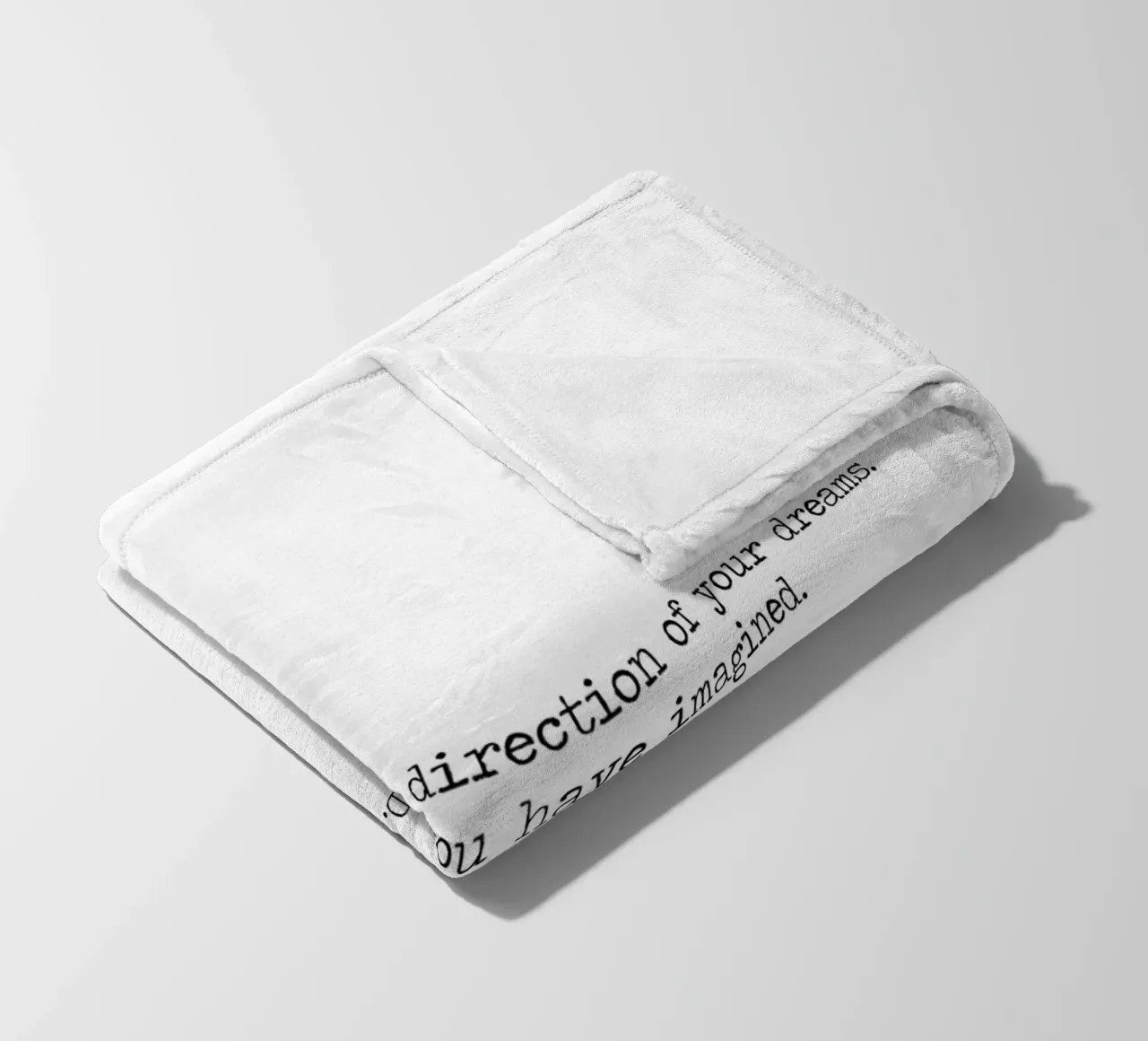Go Confidently in the direction of your dreams Henry Thoreau fleece blanket by Summer Soul Co. - Quotes