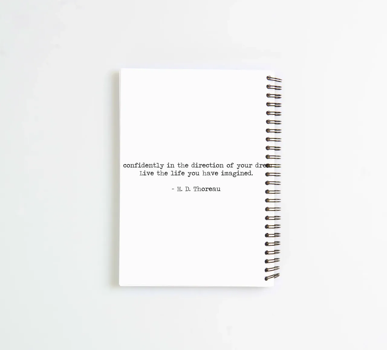 Go Confidently in the direction of your dreams Henry Thoreau spiral notebook by Summer Soul Co. - Quotes