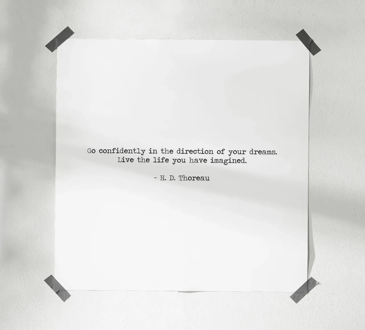 Go Confidently in the direction of your dreams Henry Thoreau hahnemühle by Summer Soul Co. - Quotes