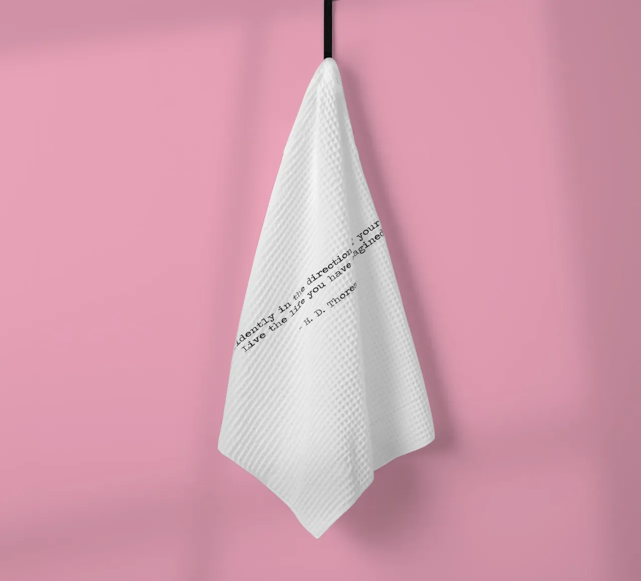Go Confidently in the direction of your dreams Henry Thoreau tea towel by Summer Soul Co. - Quotes