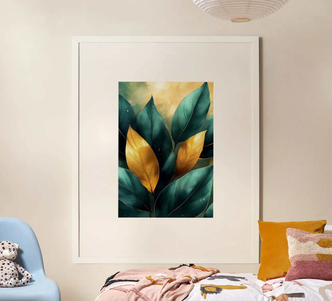 Foglie di flora tropicale arte carta hahnemühle da Justyna Jaszke JBJart