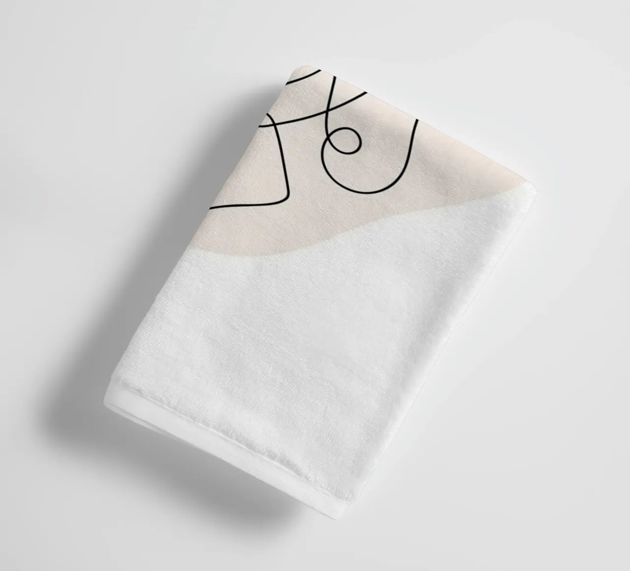 Femme de style Line Art II serviette de bain de ArtDesign by KBK