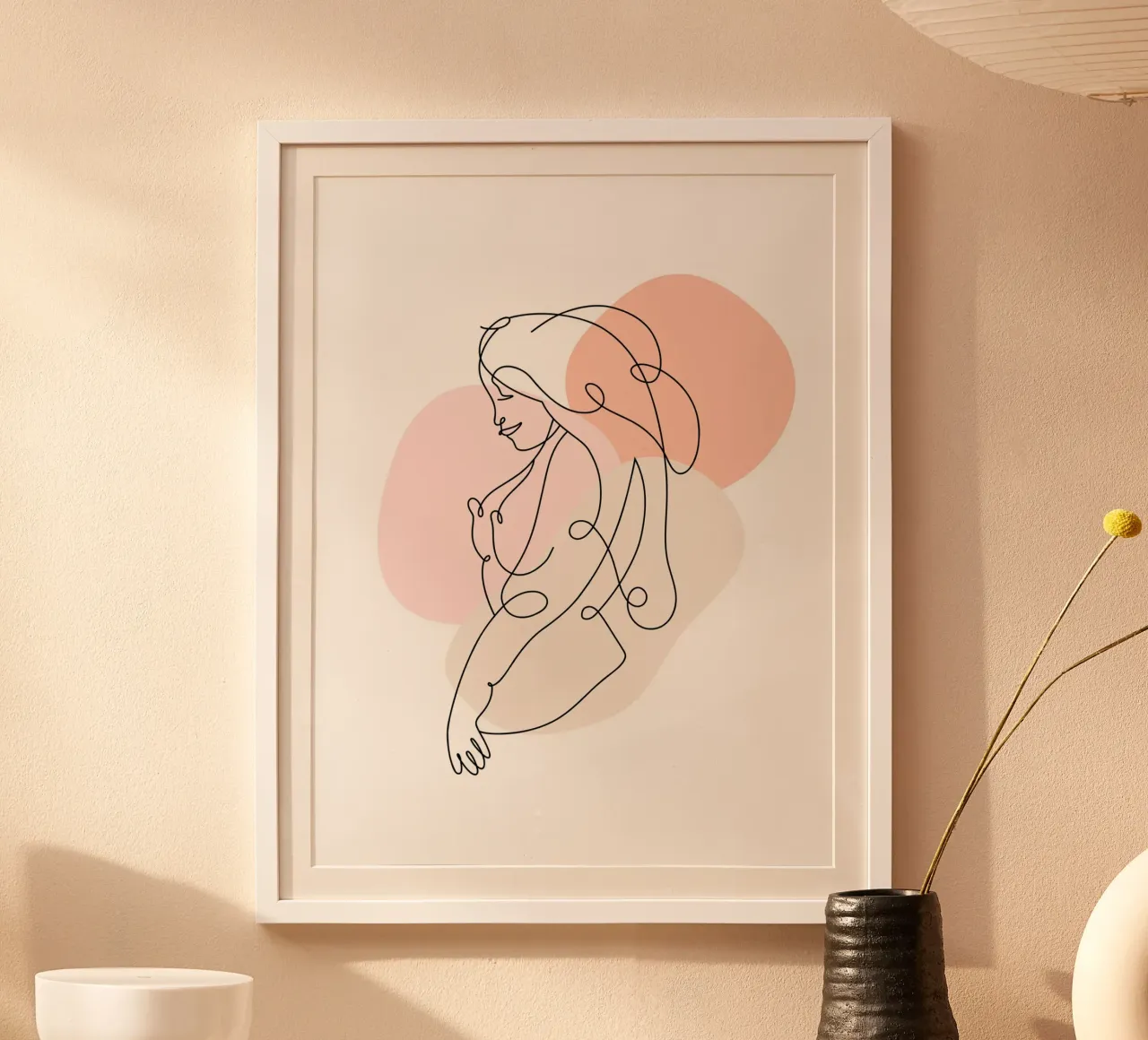 Mujer al estilo del Line Art II poster de ArtDesign by KBK