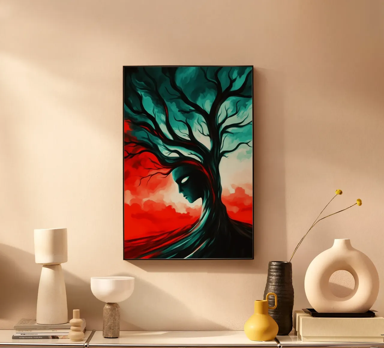 L'anima della foresta nel crepuscolo tempestoso plexiglass da melipo-art