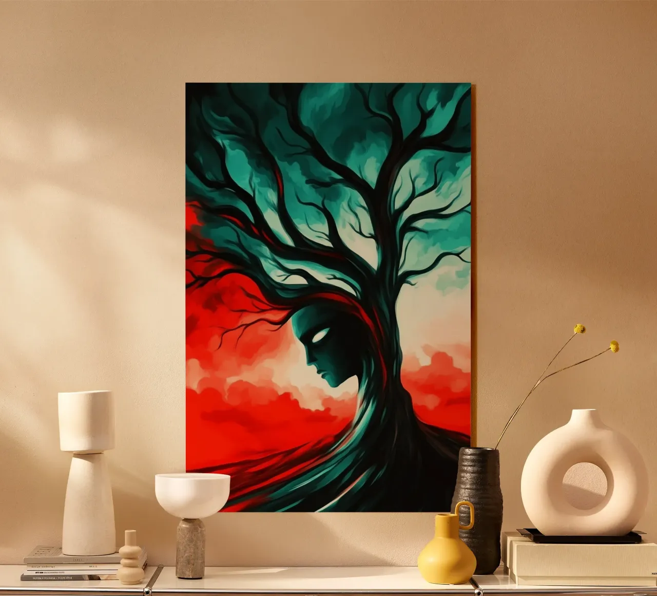 L'anima della foresta nel crepuscolo tempestoso plexiglass da melipo-art