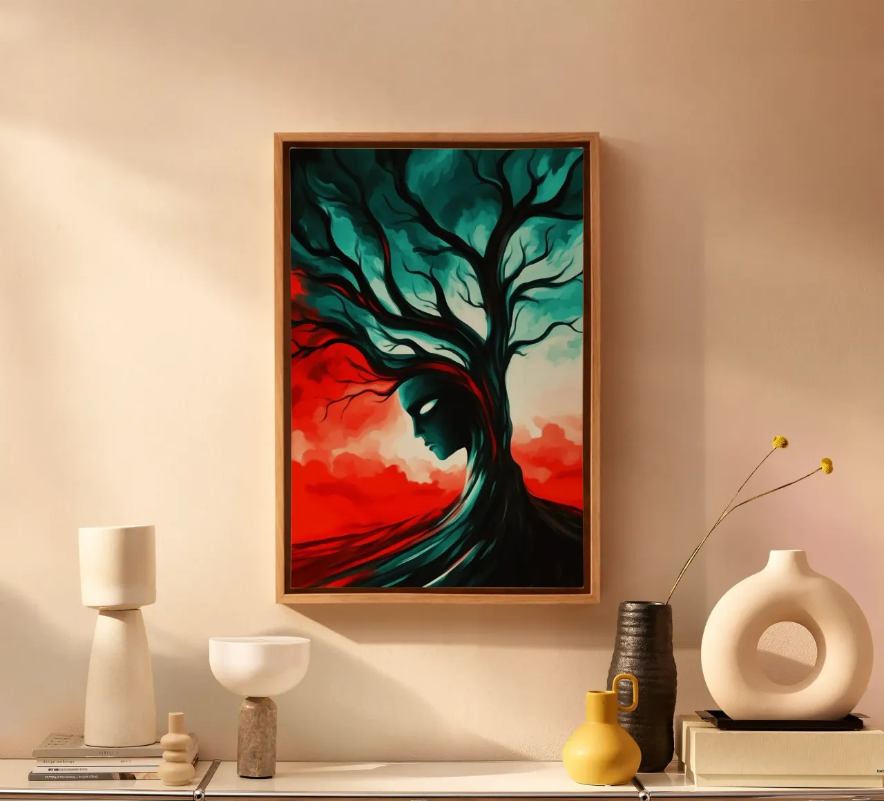 The soul of the forest in stormy twilight canvas by melipo-art