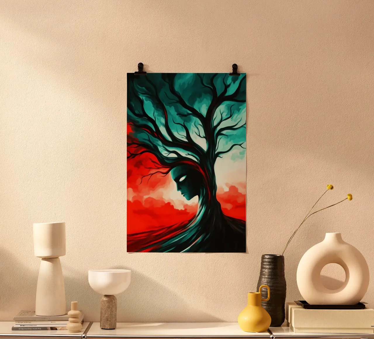 L'anima della foresta nel crepuscolo tempestoso carta hahnemühle da melipo-art