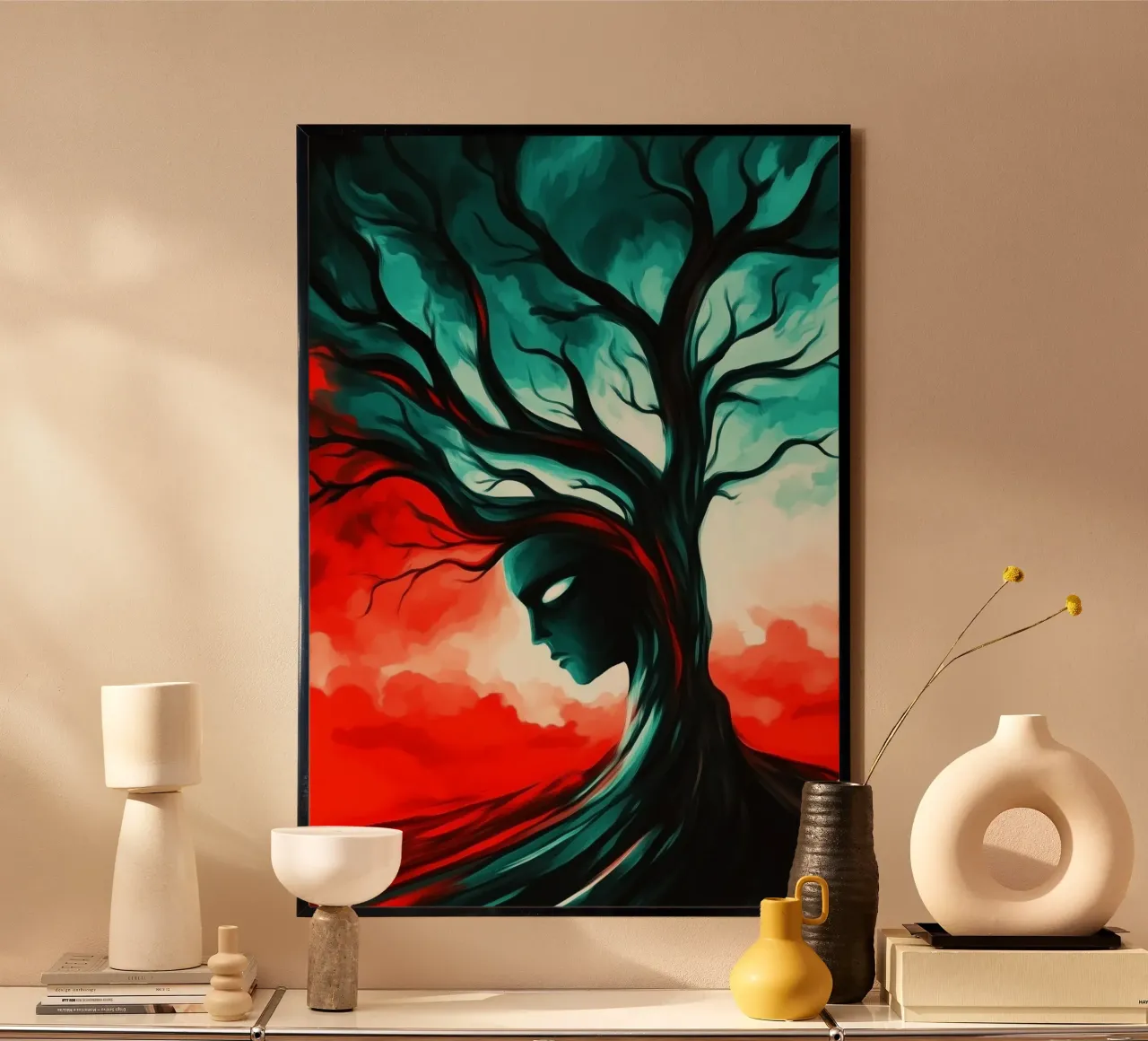 L'anima della foresta nel crepuscolo tempestoso carta hahnemühle da melipo-art