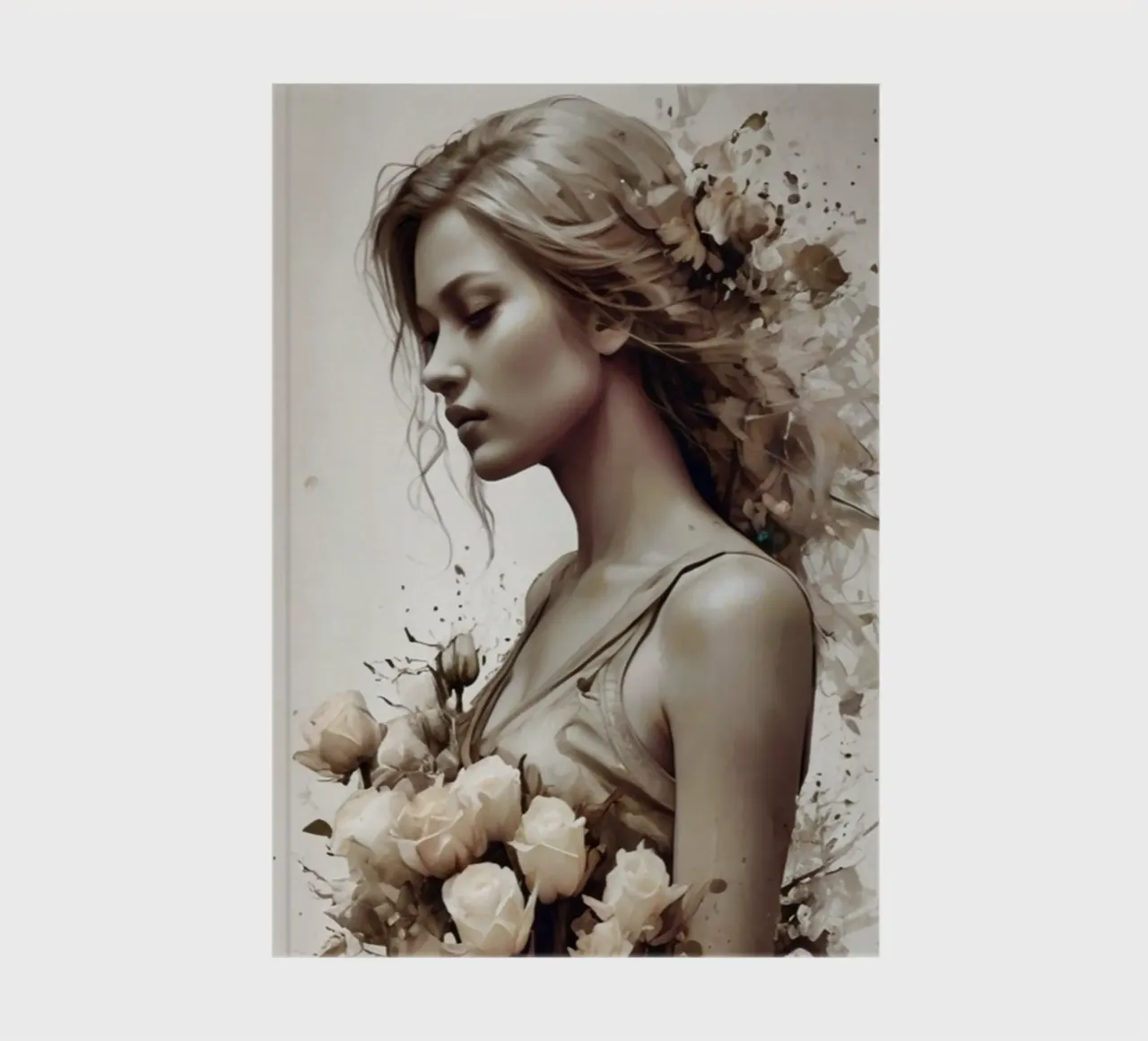 Ragazza dei fiori diario da ArtDesign by KBK