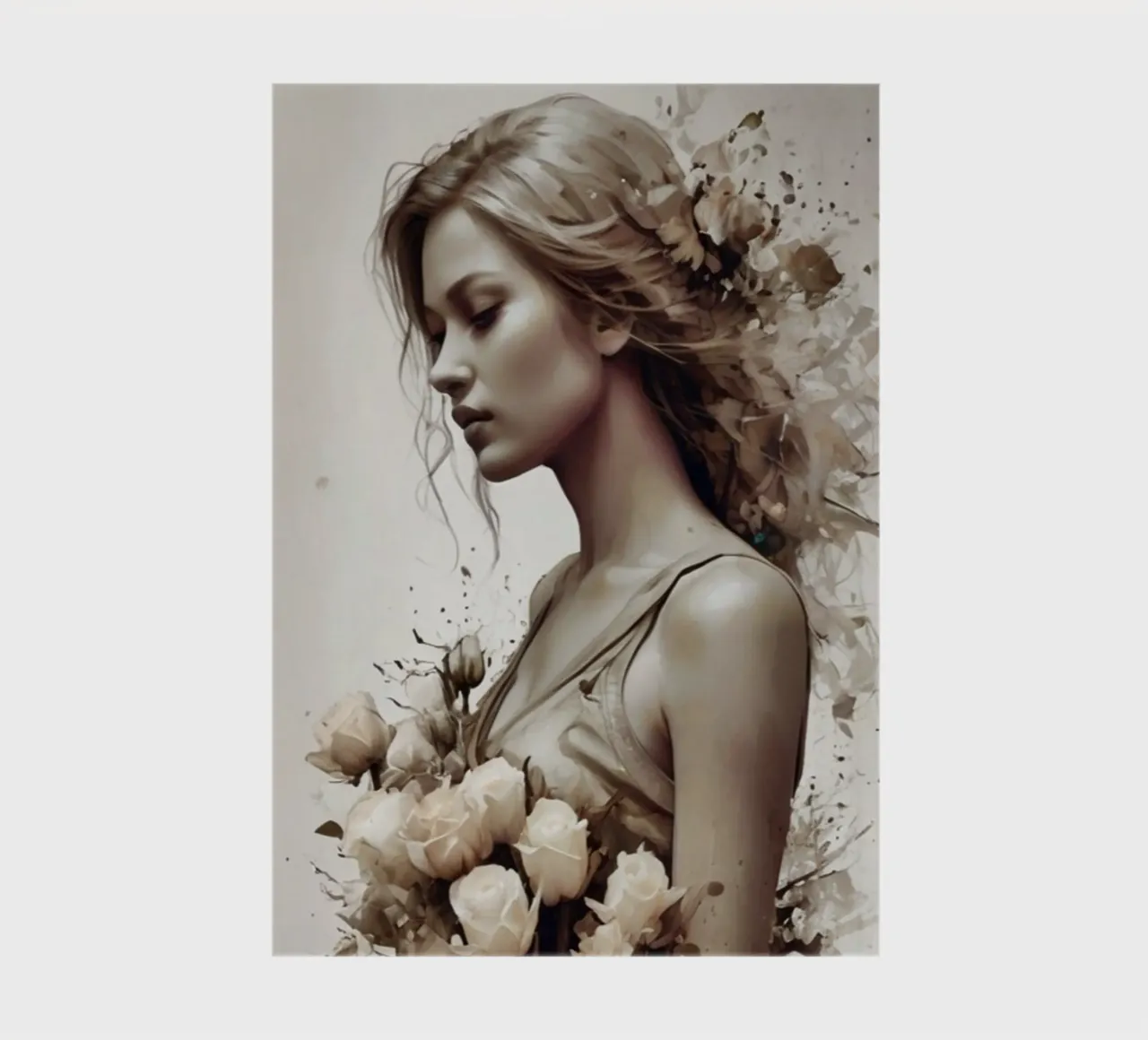Ragazza dei fiori diario da ArtDesign by KBK