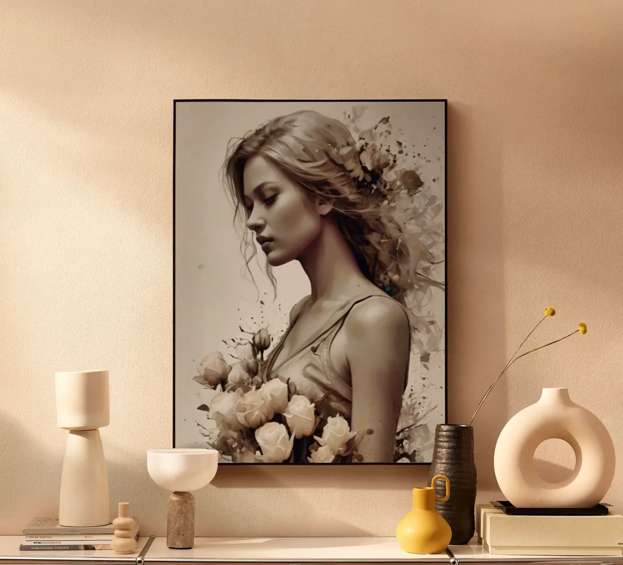 Ragazza dei fiori plexiglass da ArtDesign by KBK