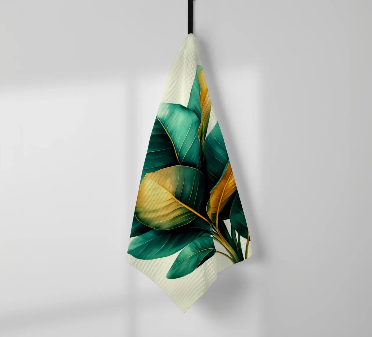 Foglie di flora tropicale arte canovaccio da cucina da Justyna Jaszke JBJart