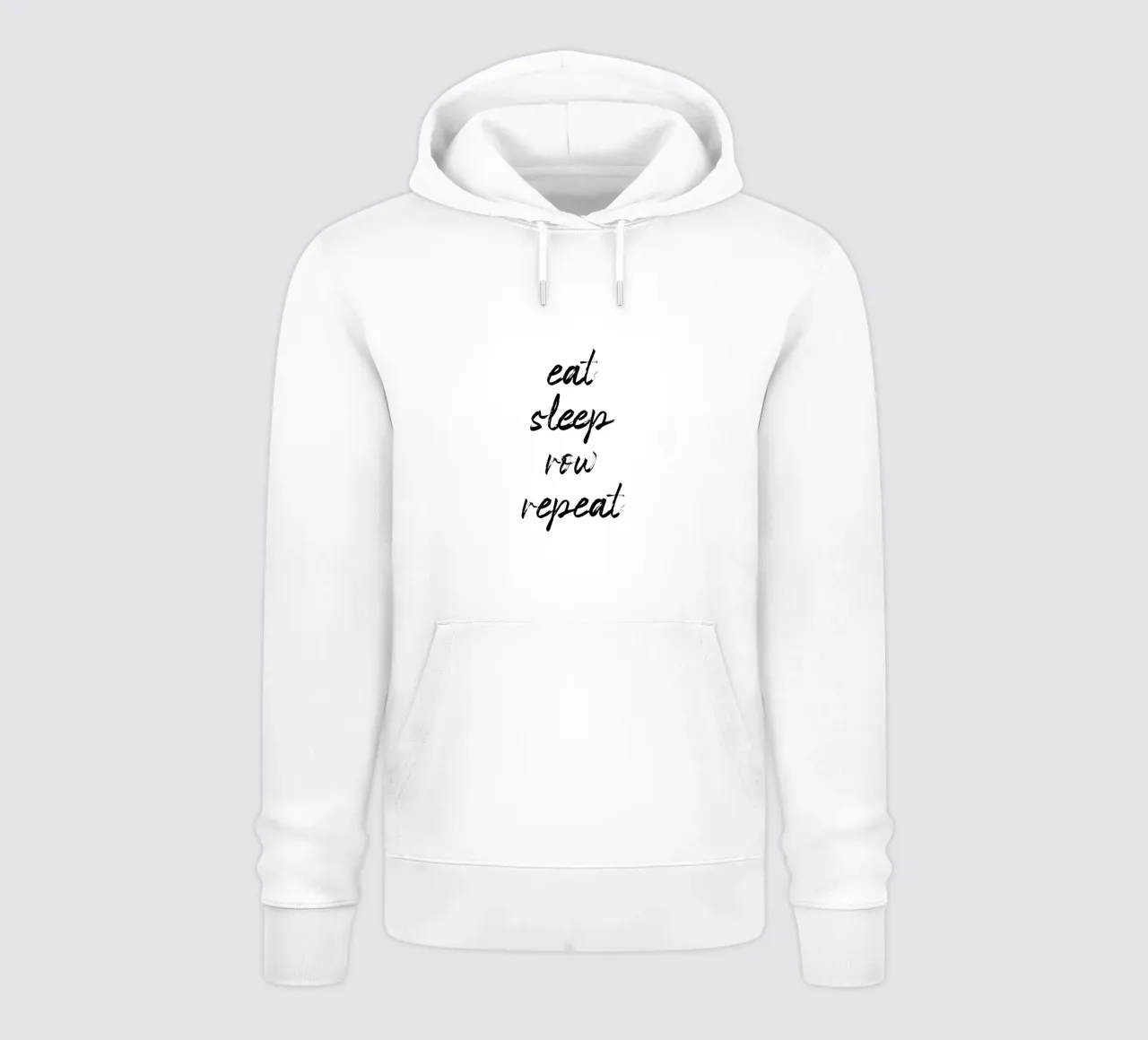 Eat Sleep Row Repeat Tipografia Word Art felpa con cappuccio da Summer Soul Co. - Quotes