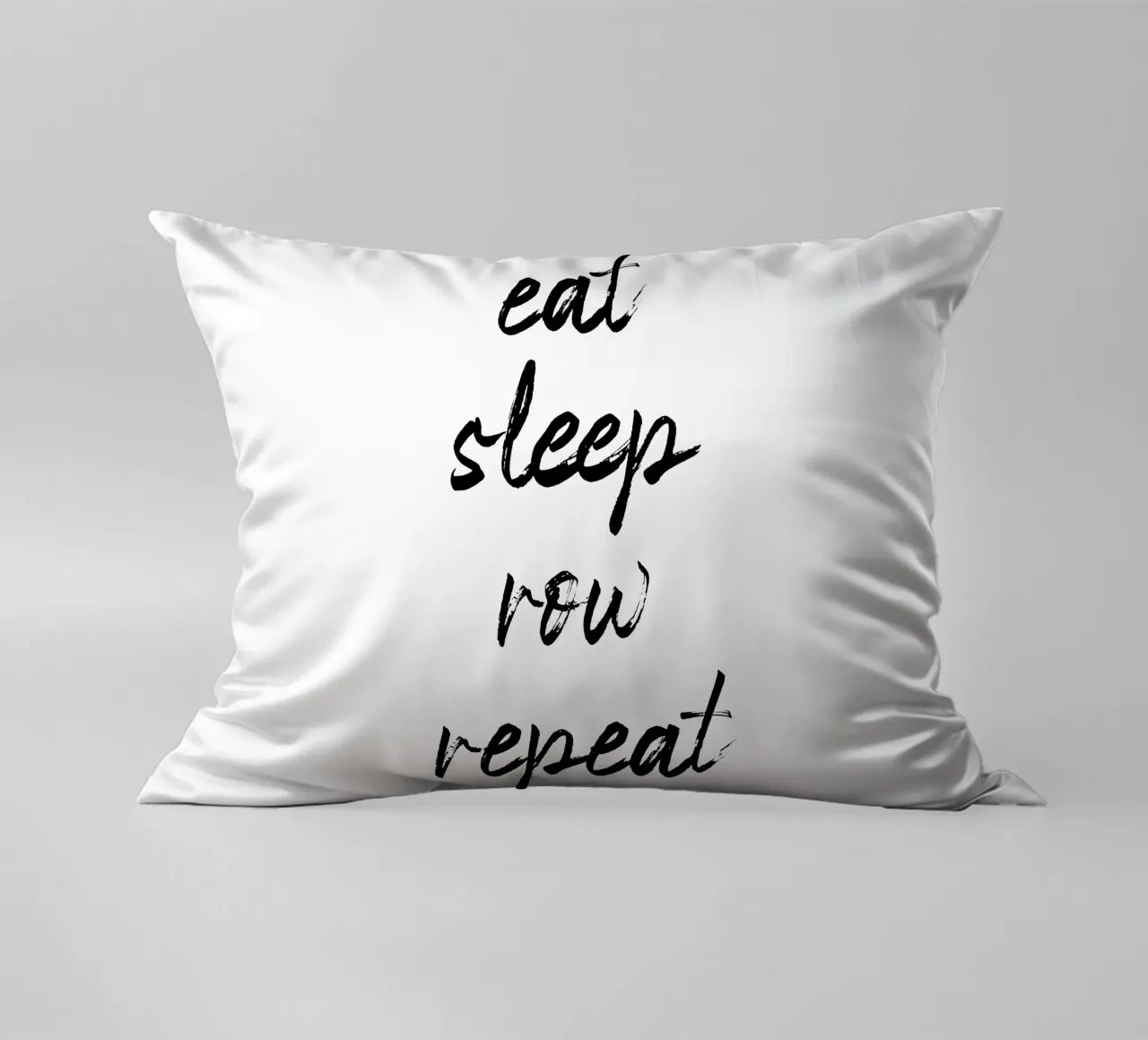 Eat Sleep Row Repeat Tipografia Word Art cuscino da Summer Soul Co. - Quotes