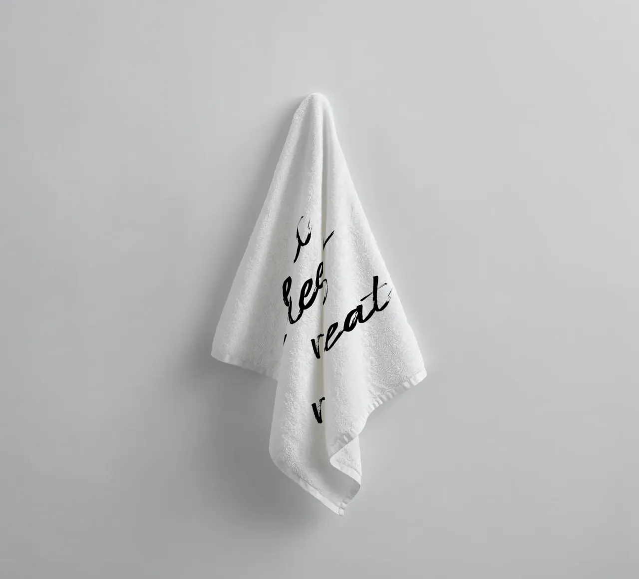 Eat Sleep Row Repeat Typography Word Art towel by Summer Soul Co. - Quotes