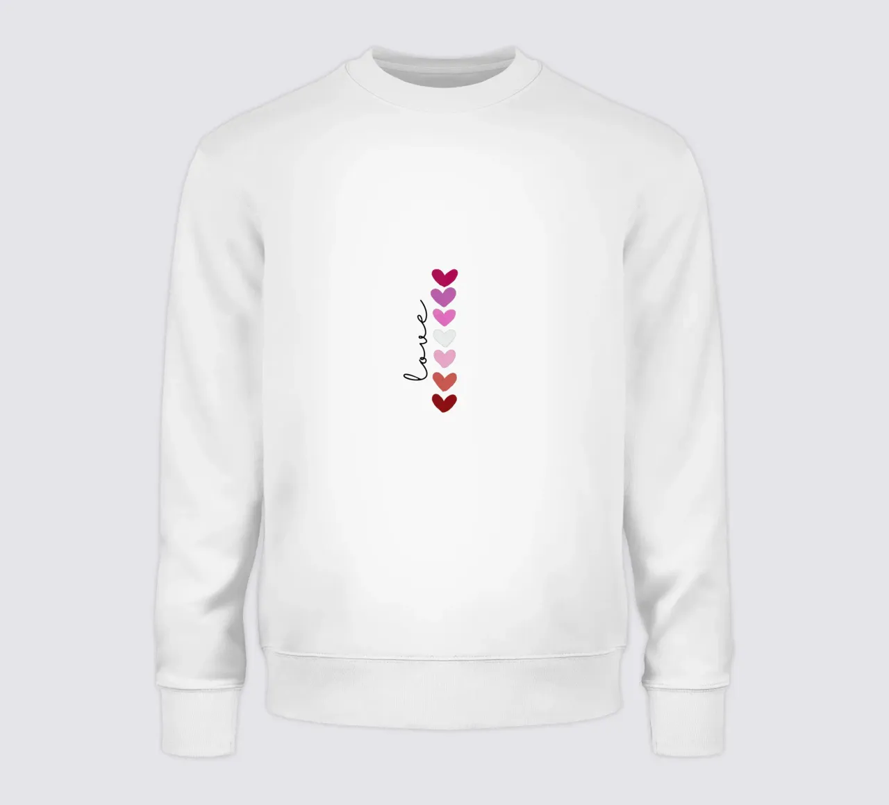 Scritte d'amore con cuori colorati felpa da ArtDesign by KBK