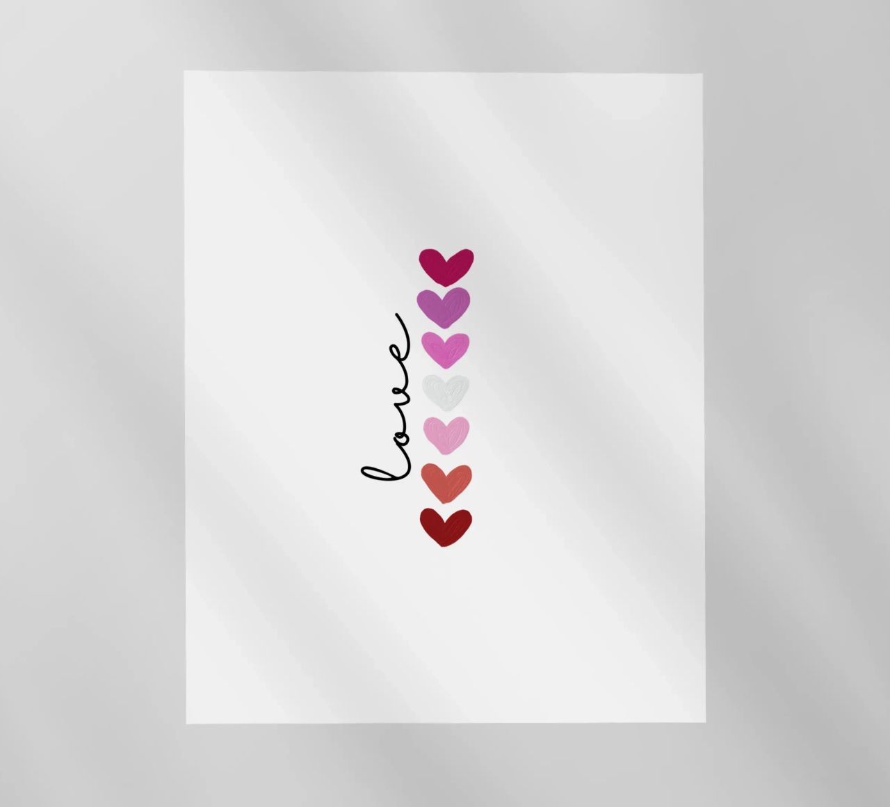 Scritte d'amore con cuori colorati pellicola backlit da ArtDesign by KBK