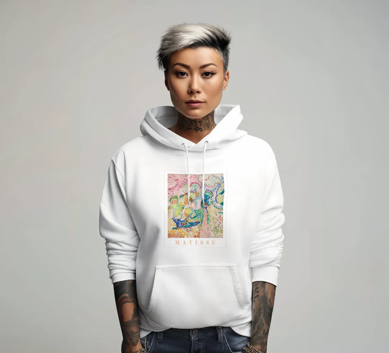 Colourful Matisse Poster, Bright Henri Matisse Abstract Art hoodie by ArtHaus