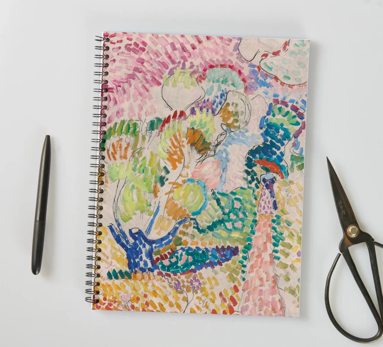 Affiche colorée de Matisse, art abstrait lumineux d'Henri Matisse carnet à spirale de ArtHaus