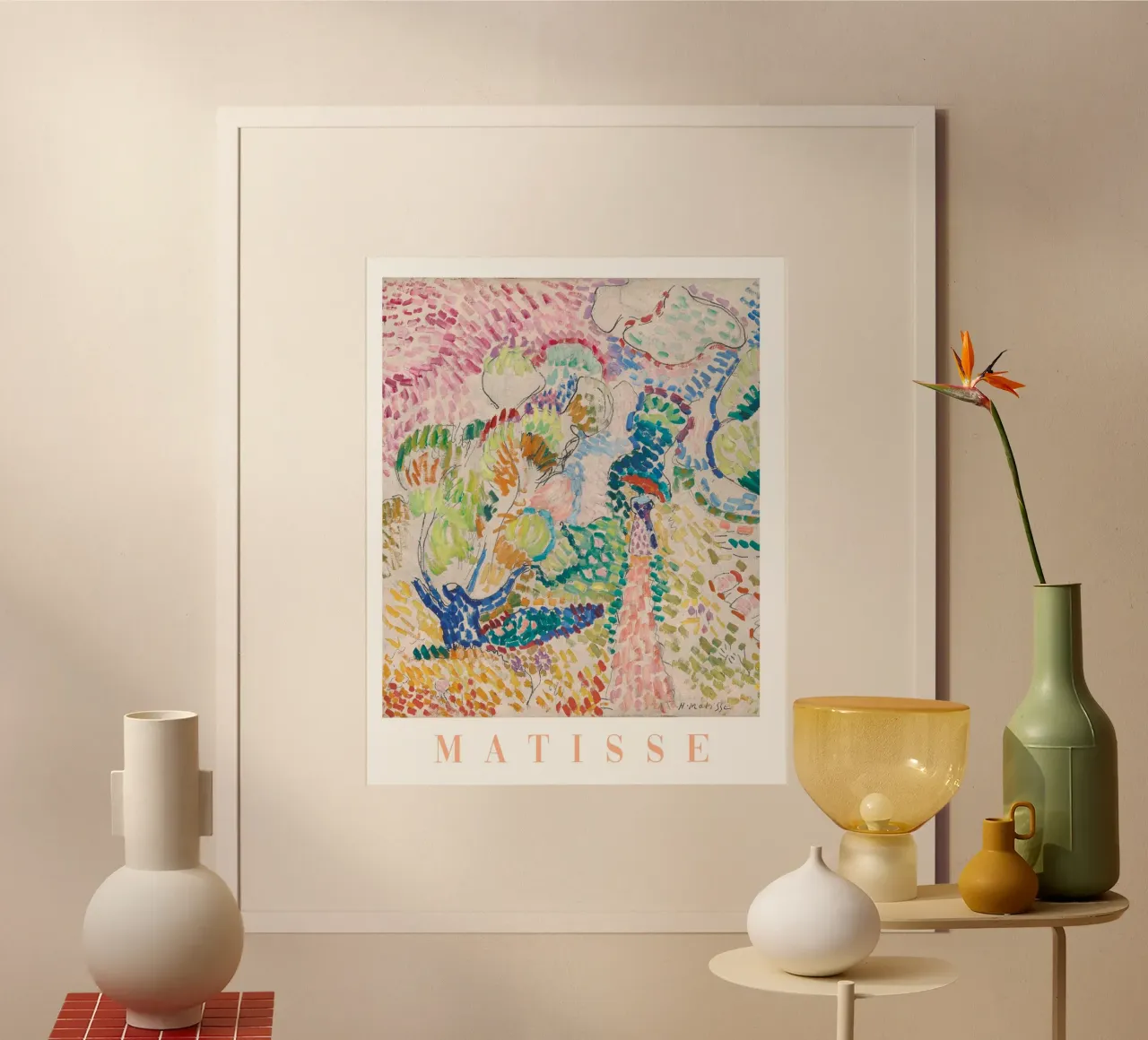 Affiche colorée de Matisse, art abstrait lumineux d'Henri Matisse hahnemühle de ArtHaus