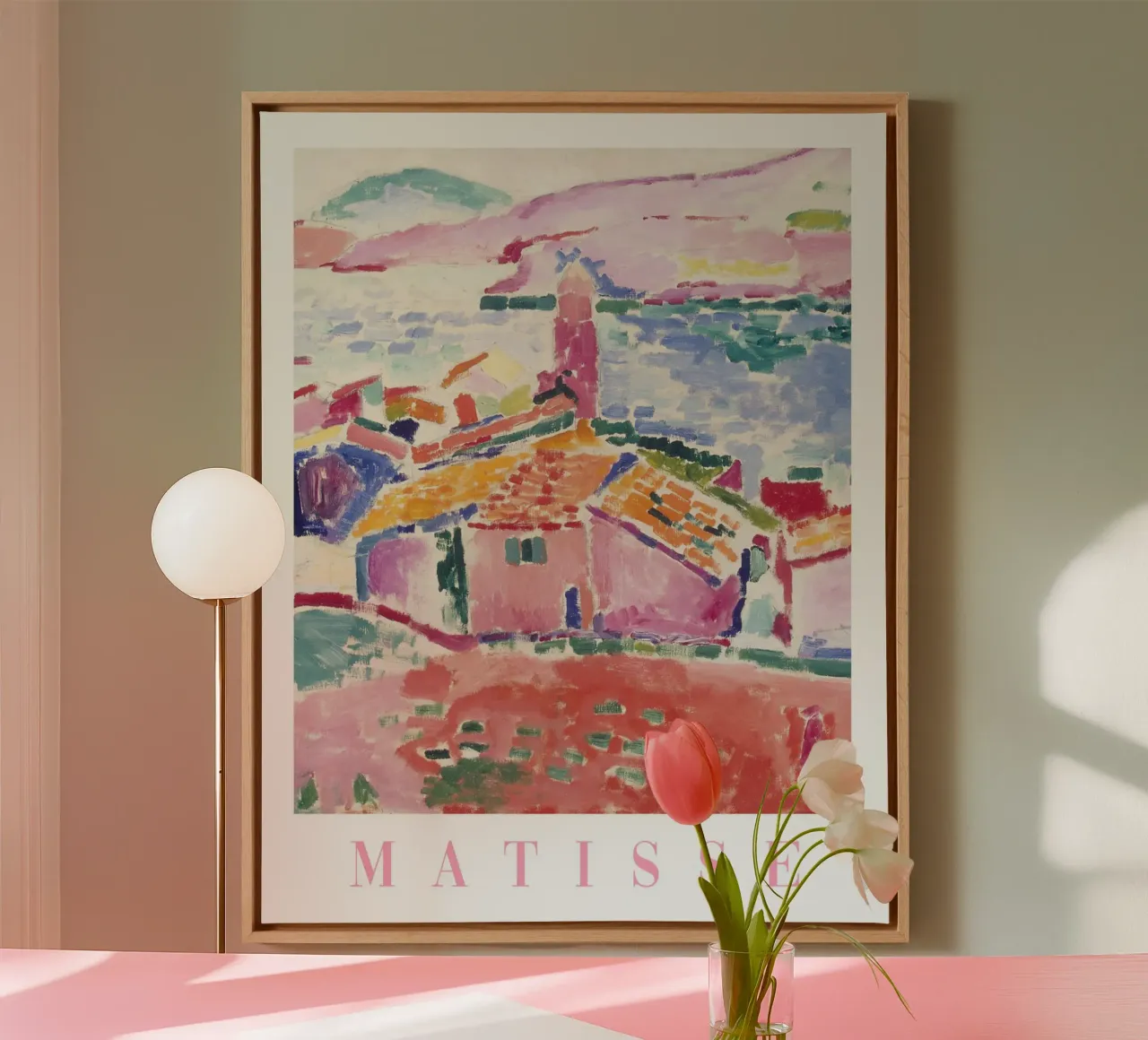 Henri Matisse Print, Levendige Kunstdrukken Abstract Poster canvas met Baklijst van ArtHaus