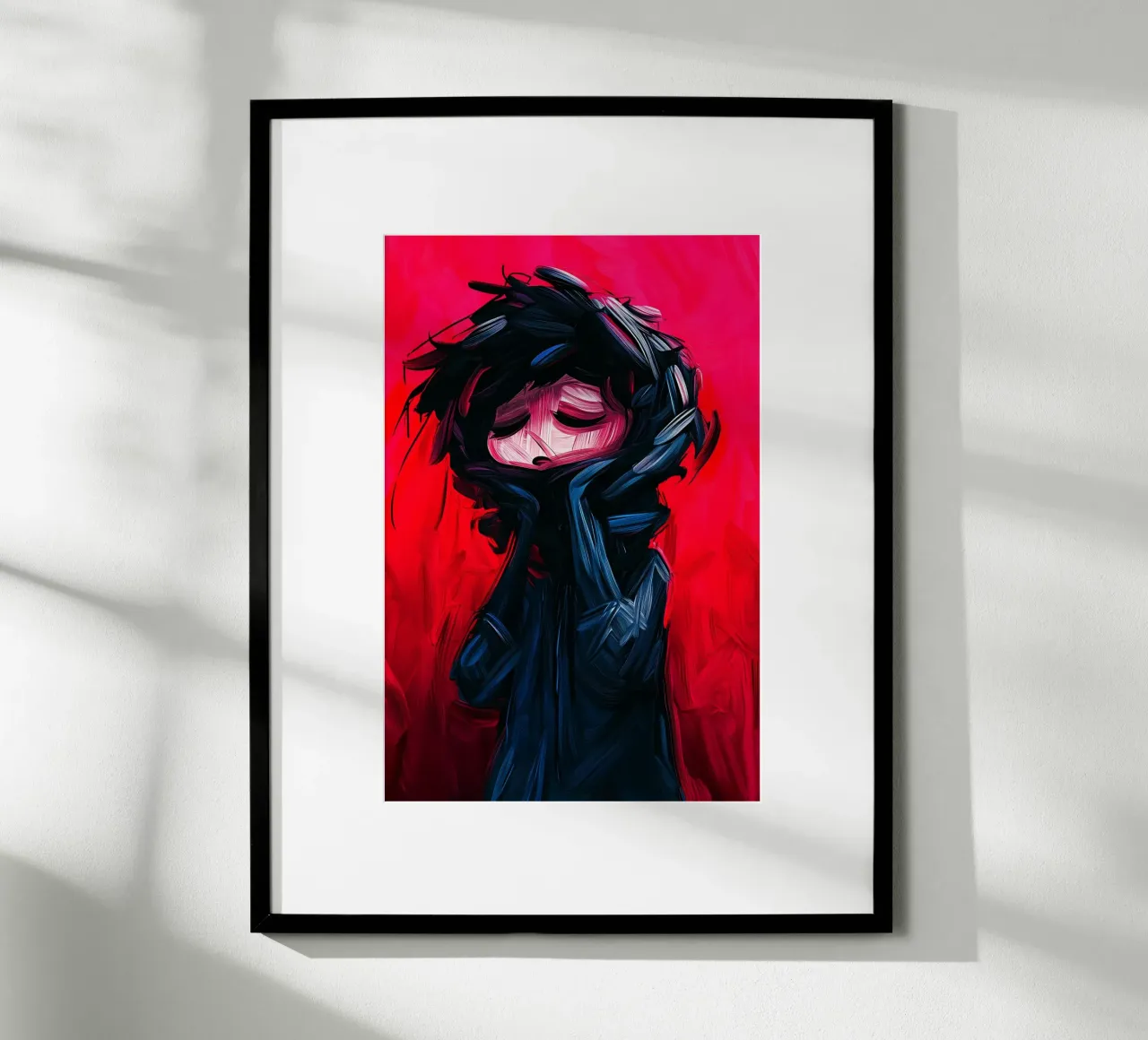 The burden of thoughts in a storm of colour hahnemühle by melipo-art