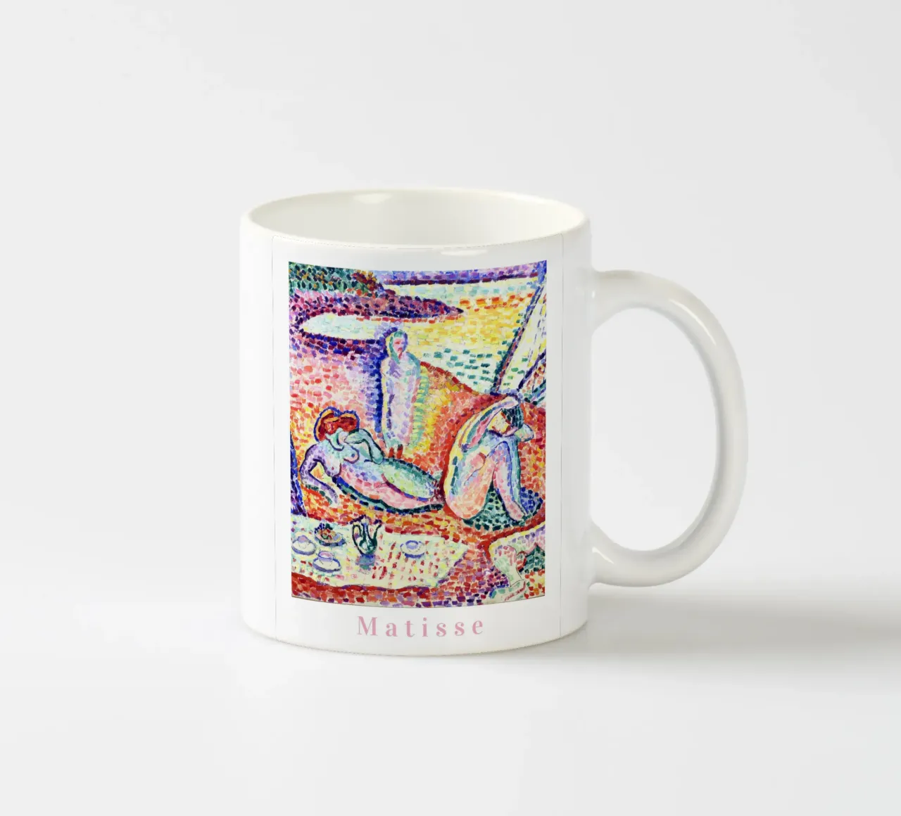 Matisse Kunst, Lebendige Kunstdrucke, Abstrakte Bunte Wandkunst Keramik Tasse von ArtHaus