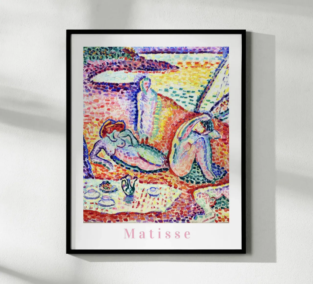 Matisse kunst, levendige kunstprints, abstracte kleurrijke muurkunst poster met kunststof frame van ArtHaus