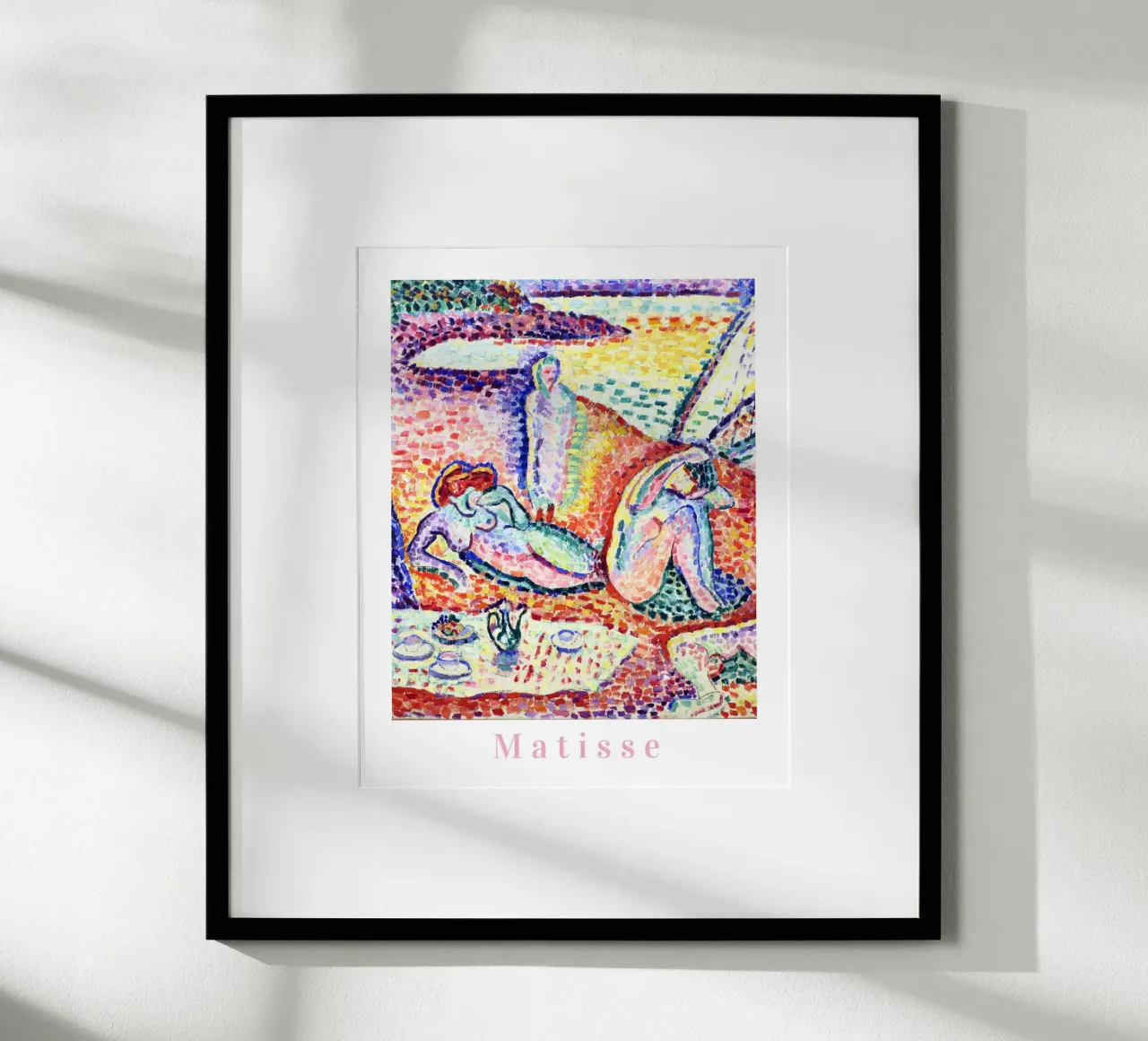 Matisse kunst, levendige kunstprints, abstracte kleurrijke muurkunst poster met kunststof frame van ArtHaus